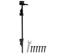 1Pcs Cane Bolt Gate Drop Rod Kit 12 inch Heavy Duty Iron Gate Ground Latch Multipurpose Fence Ground Latch Gates Doors Stopper Cane Bolt Hardware for Wooden Fence Gates(12inch,1pcs)