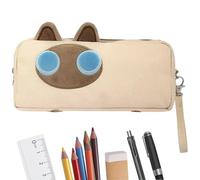 1PCS Capybara Pencil Case, Cat Pencil Case, Kuromi Pencil Cases, Large Capacity Tan Color, 3D Cat Pen Bags Pouch Organizer for Office College School Stationery