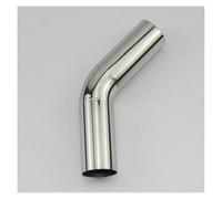 1PCS Car Automobile Exhaust Pipe Muffler Turns Into Stainless Steel Elbow 45 Degree Angle Pipe To Reduce Diameter Car Exhaust Tip(51mm)