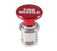 1pcs Car Cigarette Lighter Plug Cover Car Lighter Heater 12V Push Button EJECT FIRE MISSIL Button Replacement Fits Most Automotive Vehicles (Red FIRE MISSILE)