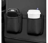 1Pcs Car Cup Holder for Dacia Sandero Stepway 3 2020-2023 2024 Leather Organizer Storage Pouch Multipurpose Back Clip Interior Hanging Accessory