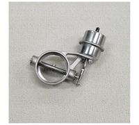 1PCS Car Exhaust Pipe System Stainless Steel Variable Exhaust Control Valve Set Vacuum Actuator Universal 51 63 76MM Car Exhaust Tip(63MM Open Style)