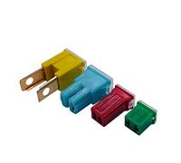 1pcs Car Fuse Box Square Fuse pin Fuse 20A 30A 40A 50A 60A 80A 100A car in-line Fuse Box Protected circuits (Color : Long Feet, Size : 30A)