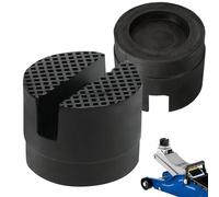 1PCS Car Jack Pad Black Slotted Trolley Jack Rubber Block Universal Floor Jack Pad Adapter Car Repair Accessories for Trolley Jack (8 * 8 * 5cm)