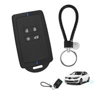 1PCS Car Key Cover for Renault 4 Button Car Key Card Case Blue Soft TPU Silicone Renault Key Fob Cover with a Key Rope Compatible with Clio Megane Kadjar Koleos Twingo Talisman Kangoo Captur Espace