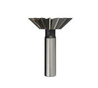 1pcs Carbide Dovetail Milling Cutter 45/55/60 Degrees HSS Straight Shank Dovetail Slot Cutter End Mill CNC Router Bit 10-60mm Cutting Diameter Dovetail End Mill(25x60Degrees)
