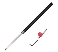 1pcs Carbide Tipped Wood Lathe Turning Tools, Lathe Chisel Finisher Tool Bar with Ci5 8.9mm Round Carbide Insert Cutter for Hollower Detailer Rougher Finisher