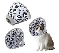 1PCS Cat Cone Collar Cat Cones to Stop Licking Adjustable Anti Scratch Cat Head Cone for Small Cat Dog (Grey, S)
