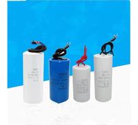 1PCS CBB60 capacitor 450V Water pump to dry dehydration start capacitor With wire 25UF 73X37MM White AUOQKQUT