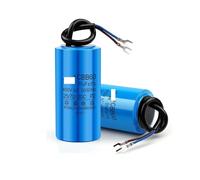 1Pcs CBB60 electronic starter Run Capacitor 450V AC Starting Capacitors 345681012141516182025303540457080100UF For Washing Machine BIANMTSW(15UF White)