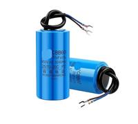 1Pcs CBB60 Motor Run Capacitor 450V AC Starting Capacitors 345681012141516182025303540457080100UF For Washing Machine(18UF White)