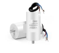 1pcs CBB60 motor running capacitor 450V 4UF~100UF air conditioning capacitor starting water pump washing machine air pump with screws(450V55UF)