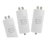 1pcs CBB60 Motor Starting Capacitor 4-60μF 450VAC Screw/Dual Insert 4-Pin for Air Compressor/Water Pump/Washing Machine Pump(15uf)