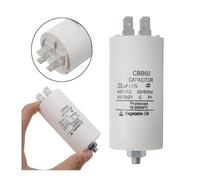 1pcs CBB60 Starting Capacitor 4uF~70uF electronic starter Capacitor 50 / 60Hz 450VAC with M8 screw for motor/washing machine AUOQKQUT(25uf450v)