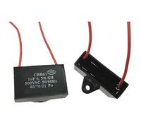 1pcs CBB61 0.8UF/1/1.2/1.5/1.8/2/2.2/2.4UF 500V Air Conditioner Wire Type Main Board Circuit Board Fan Start Capacitor(2.4UF)