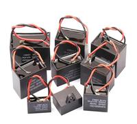 1pcs CBB61 450V 1uF 1.2UF 1.5UF 2UF 2.5UF 3UF 4UF 5UF 6UF 7 8UF 10 12 14 18 20 25UF Terminal Ceiling Fan electronic starter Running Capacitor MQXFCZUX(14uF)