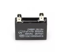 1PCS CBB61 450V Air Conditioner External Fan Start Capacitor electronic starter Run Capacitor 1 1.2 1.5 1.8 2 2.5 3 3.5 4 4.5 5 6 7 8 10UF AUOQKQUT(7UF 50x25x35mm)