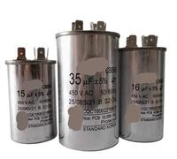 1pcs CBB65 AC Motor Capacitor Air Conditioner Compressor Start Capacitor 450VAC 5uF 20uF 25uF 30uF 35uF 40uF 45uF 50uF 60uF 70uF(10UF 450V)