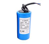 1Pcs CD60 Run Capacitor with Wire Cable 250V AC 100uF 50/60Hz for Motor Start Motor Air Compressor