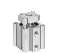 1Pcs CDQMB CQMB12 CQMB16 CQMB20 CQMB25 CQMB32 CQMB40 50 63 80 100 Stroke 5 to 100mm Compact Guide Rod Air Pneumatic CQM Cylinder(CDQMB25,Stroke 35mm)