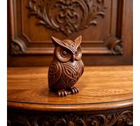 1PCS Celtic Knot, Owl Ornament, Nordic Style, Vintage Mystical Sculpture | Home Bookshelf Living Room Bedroom Office Small Ornament, Owl Lover Gift Pack, Aesthetic Creative Tabletop Craft
