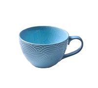 1pcs Ceramic Hand Painted Coffee Cup Mug for Tea Creative Teacup Vintage Breakfast Cups Cafe Embossed Tea Cup Colorful Handpainted