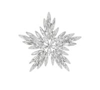 1Pcs Charming Blue Purple Snowflake Star Crystal Brooch Pin, Stylish Fashion Accessories for Women