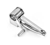 1Pcs Cheese Grater Restaurant Cheese Grater - Handheld Rotary Cheese Grater - Cheese, Vegetable, Nut Grater - Steel Kitchen Shredder for Right- and Left-Handed Cooks