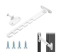 1PCS Child Window Safety Locks Aluminum Alloy Window Safety Restrictors White Window Restrictor Window Protection Latch Child Patio Bedroom Door Stay Hold Open Window Restrictors for Upvc