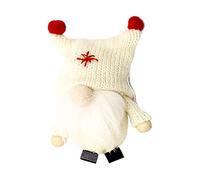 1Pcs Christmas Gnome Christmas Tree Decorations Toppers,Gnome Christmas Ornaments Santa Gnomes Plush Christmas Tree Hanging Gnomes Small Santa Gnome Ornament for Xmas Party Decoration Supplies Beige