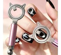 1Pcs Circle Cat Eye Magnets for Cat Eye Gel Polish with Magnetic Bead Pink | Beginner-friendly Nail Magnet Tools for Ring Effects, Home and Salon Nail Art