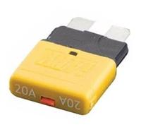 1PCS Circuit Breaker Blade Fuse 12V 24V 1pcs Circuit suitable for Storage * Automatic reset starting after cooling * ATC breaker thin (20A)