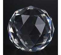 1Pcs Clear Crystal Glass Ball Crystal Sphere Prisms for Home Office Hotel Decor (80MM/3.15in) Ornaments