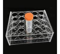 1pcs Clear Organic Glass Centrifuge Tube Rack - 50ml, 100ml, 250ml Holder for School Lab - PMMA Material(50ml 20holes)