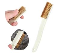 1Pcs Climbing and Bouldering Brush with 4 Rows Thick Boar's Hair Bristles and Long Handle - Climbing Bouldering Boulder Cleaning Brush - Firm Bouldering Chalk Brush for Hold and Chalk