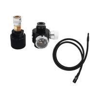 1pcs CO2 Regulator with 100cm 40 Inches Low Pressure SLP Flex Remote Hose Line to .825"-14NGO Tank Regulating Range 0~200 PSI(Straight line)