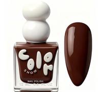 1PCS Coffee-Colored Nail Polish, Quick Dry, Long-Lasting High Gloss, Water-Based Formula, No Cure Needed, Perfect for DIY Home Manicure