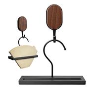 1Pcs Coffee Filter Holder Storage Container with Self-Adhesive Hook, for Filter Papers Wider Than 3 cm, Space-Saving Kitchen Countertop Accessory, Coffee Filter Holder Stand Holds About 10 Sheets