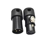 1PCS Colorful 3Pin Microphone Male Female Plug Shockproof Lightweight Portable for Live Sound Recording Accessories (Black)