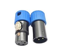 1PCS Colorful 3Pin Microphone Male Female Plug Shockproof Lightweight Portable for Live Sound Recording Accessories (Blue)
