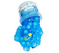 1pcs Colorful Clear Jelly Crunchy Slime Toys with Accessories, Non Sticky Slime for Kids,Super Soft Sludge Toy Soft Sludge Toy for Kids and Adults DIY Stress Relief Toys (D)