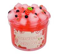 1pcs Colorful Clear Jelly Crunchy Slime Toys with Accessories, Non Sticky Slime for Kids,Super Soft Sludge Toy Soft Sludge Toy for Kids and Adults DIY Stress Relief Toys (B)