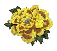 1Pcs Colour Embroidery Patches, Patch Applique DIY Accessories,Embroidered Iron on or Sew On Patch for Jackets, Clothing, Dress, Jeans, Hat, Backpacks, Clothes (Yellow Flower)