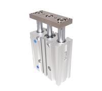 1pcs Compact Guide Cylinder Thin Three axis air Pneumatic with Rod bore 63mm Stroke 25-300mm MGPL63(100mm Stroke,MGPM63)