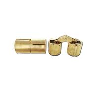 1Pcs Copper Barrel Hinges Cylindrical Hidden Cabinet Invisible Brass 8mm 10mm 12mm 14mm 16mm 18mm Door Small Box Hinge(18mm)