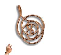1Pcs Copper Palm Ring for Meditation & Energy Healing - Reiki Spiral Hand Ring for Chakra Balancing, Crystal Work, Men & Women, Coppe/r Energy Spiral Hand Rings for Daily Use, C/opper Palm R/ing