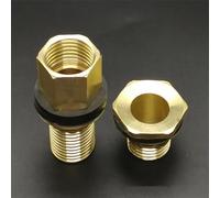 1pcs Copper Tank Connector 1/2" 3/4" 1" BSP Male Brass Pipe Single Loose Key Swivel Fittings Nut Jointer,06,50mm
