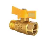 1PCS Copper Thickened Fuel Gas Valve Ball Valve Water Pipe Internal and External Thread Tap Water Switch Natural Gas 4 Points(F)