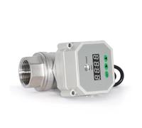 1pcs cr201 DN8 DN10 DN15 12Volt 2-Way 304 Stainless Steel Mini Electric Automatic Motorized Water Control Shut-Off Actuator Ball Valve(DN10)