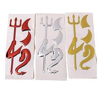 1Pcs Creative 3D Car Stickers Decoration Personalized Devil Car Logo Decals Auto Supplies For All Cars Random Color Creative And Exquisite Workmanship Professional and Fashion